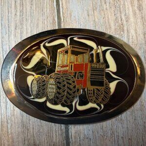 Vintage International Harvester 4WD Tractor Epoxy Belt Buckle – New Old Stock